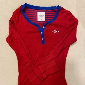 SZ M Gilly Hicks Sleep Henley Top